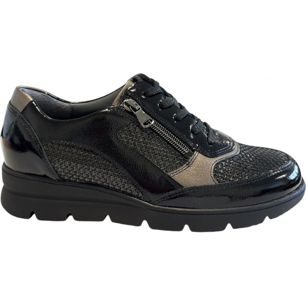 Waldlaufer H-Bruni Black Casual Shoes