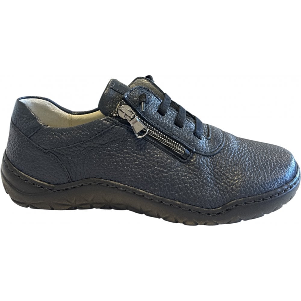 Waldlaufer K-Milena Navy Leather Casual Shoes