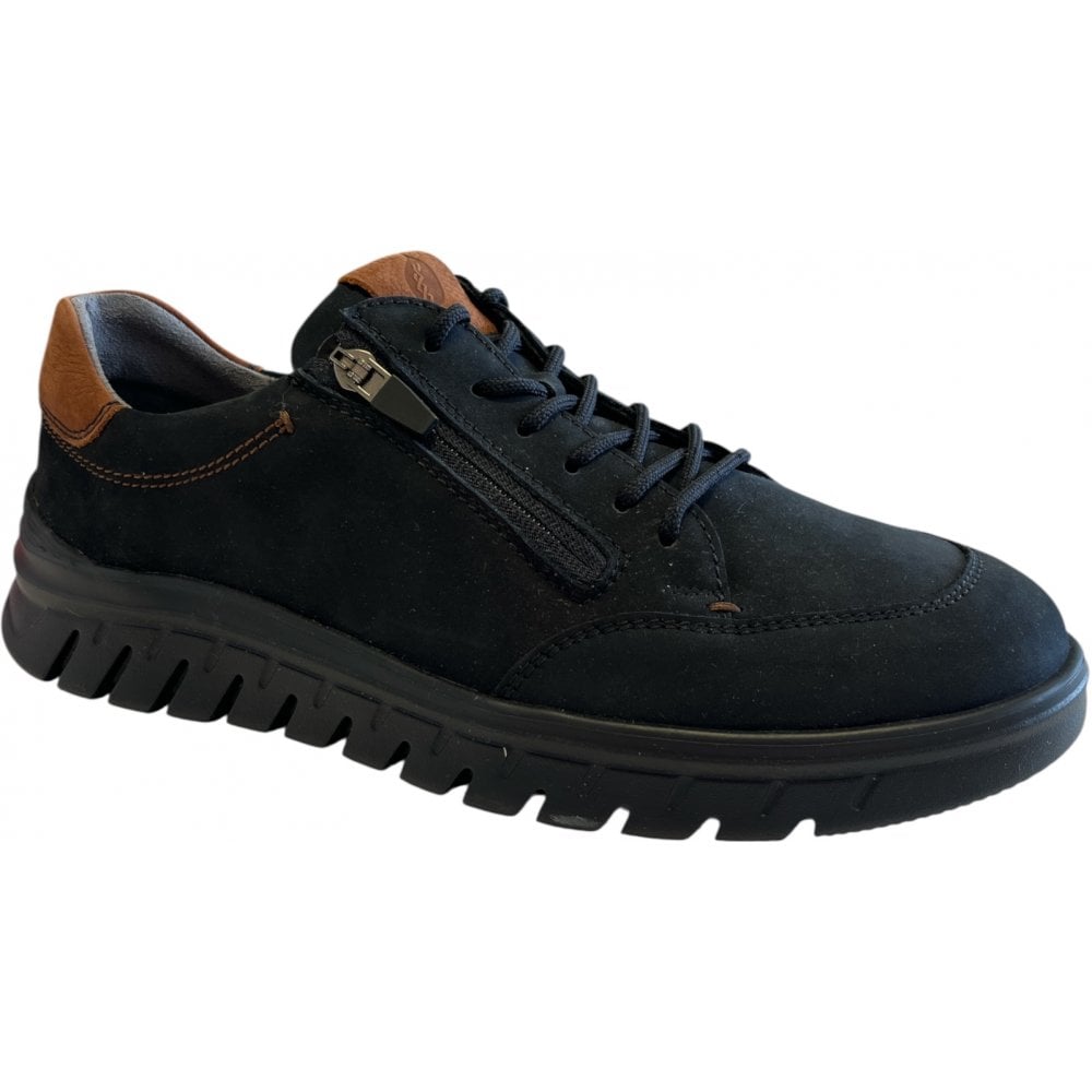 Waldlaufer H-Bruno Mens Navy Casual Shoes