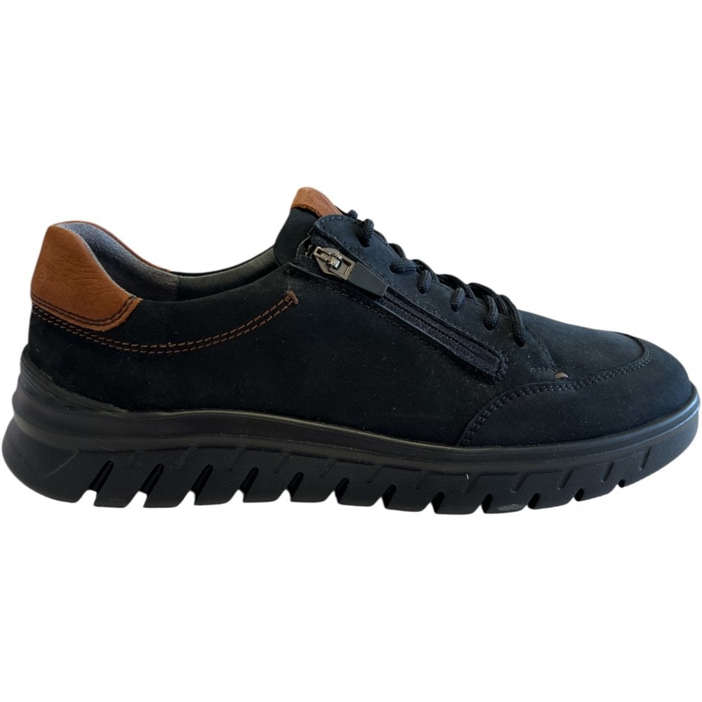 Waldlaufer H-Bruno Mens Navy Casual Shoes