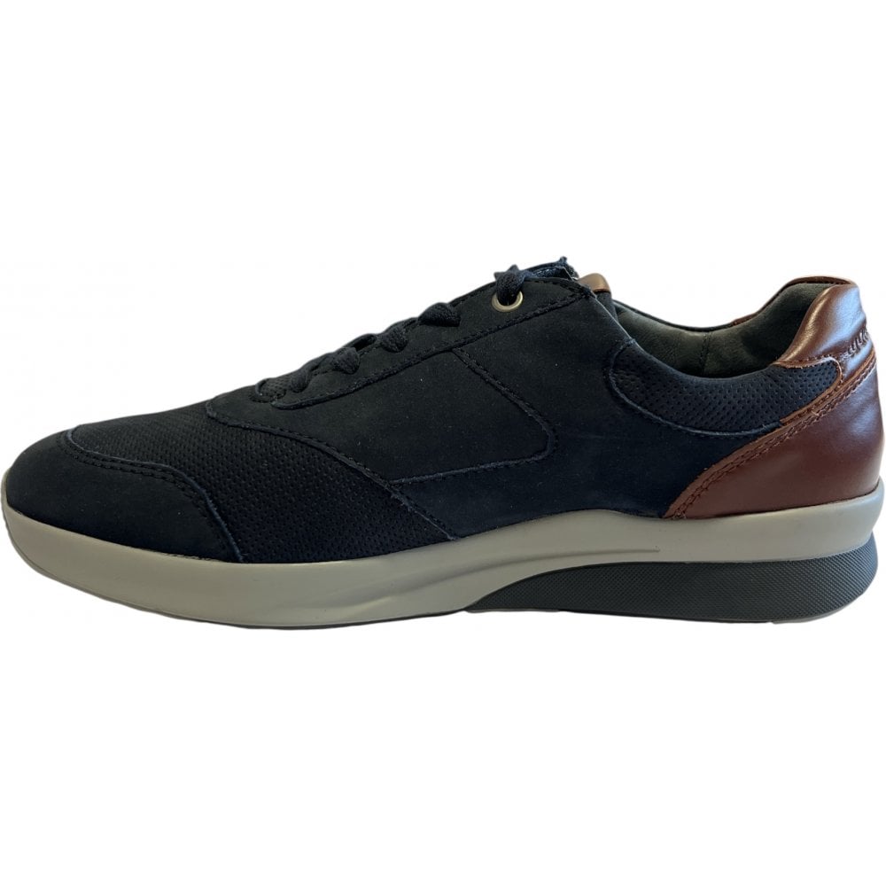 Waldlaufer K Fabian Mens Navy Casual Wide Fit Shoes