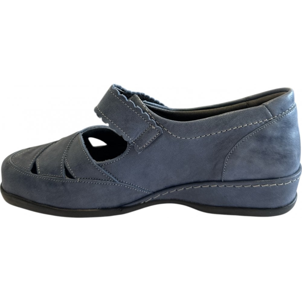 Sandpiper Nevada Blue Leather Comfort Shoes