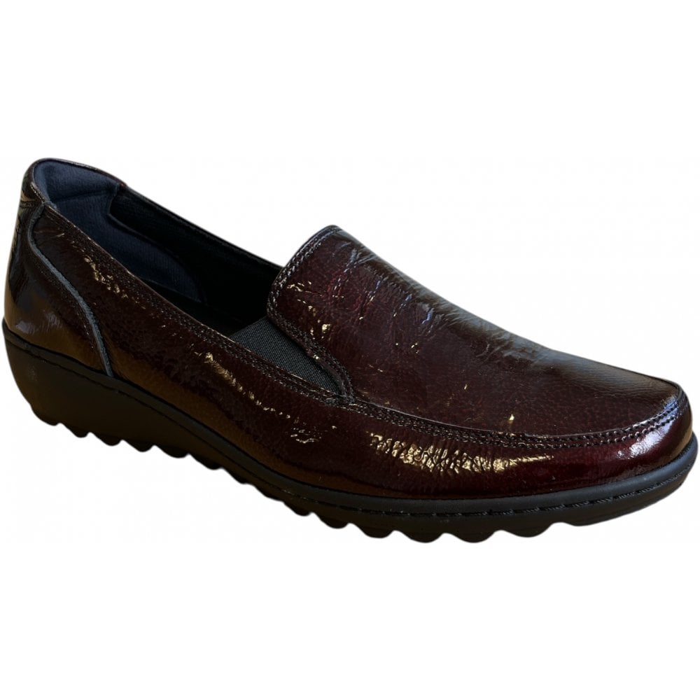 Sandpiper Burgundy Patent Slip On Shoes