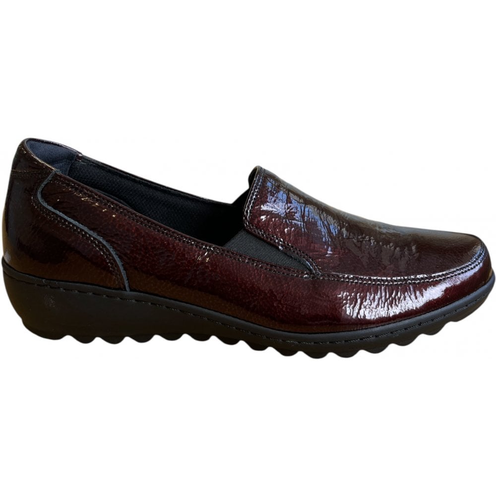 Sandpiper Burgundy Patent Slip On Shoes