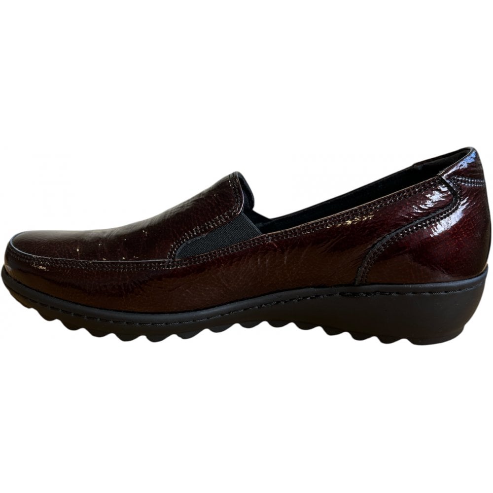 Sandpiper Burgundy Patent Slip On Shoes