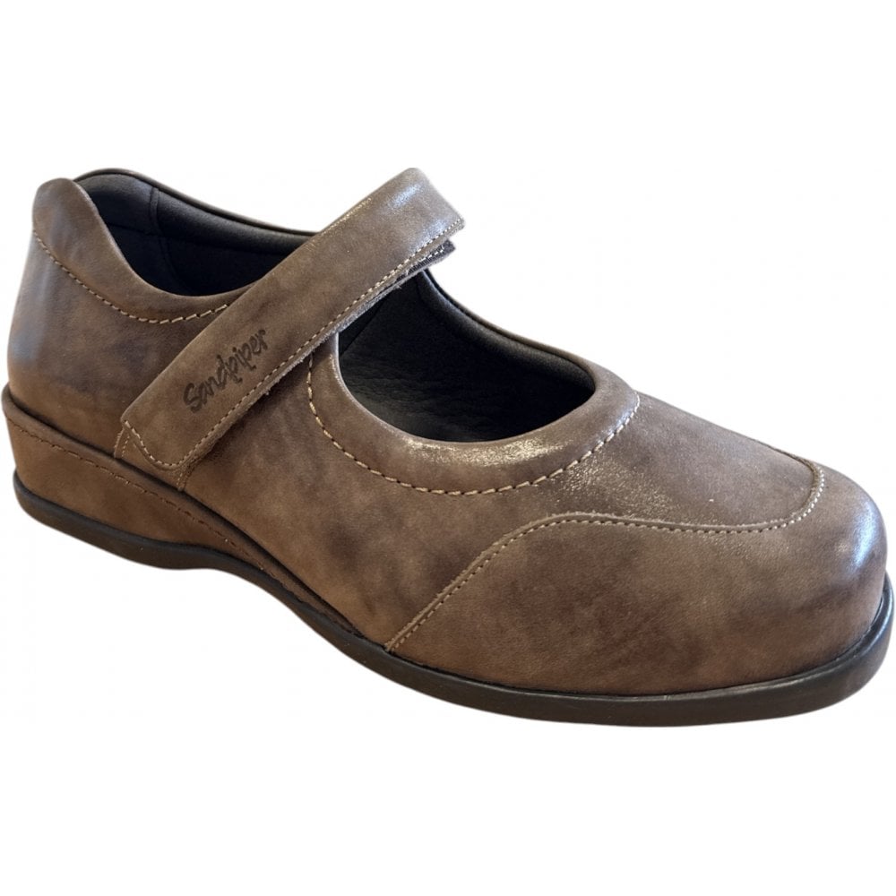 Sandpiper Welton Taupe Leather Casual Shoes
