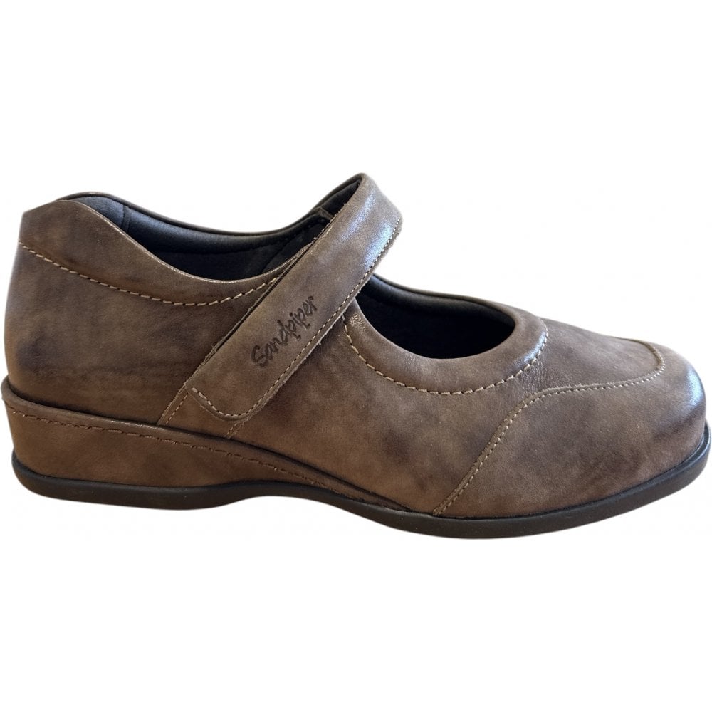 Sandpiper Welton Taupe Leather Casual Shoes