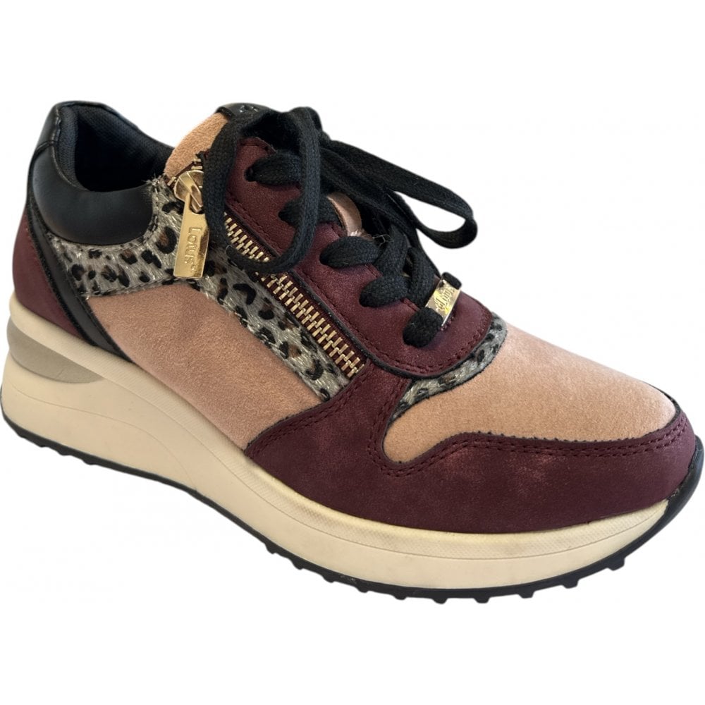 Lotus Moore Bordo and Pink Trainers