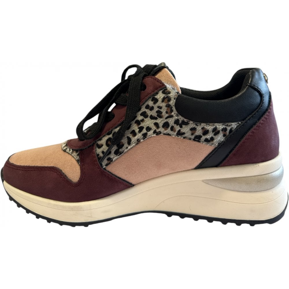 Lotus Moore Bordo and Pink Trainers