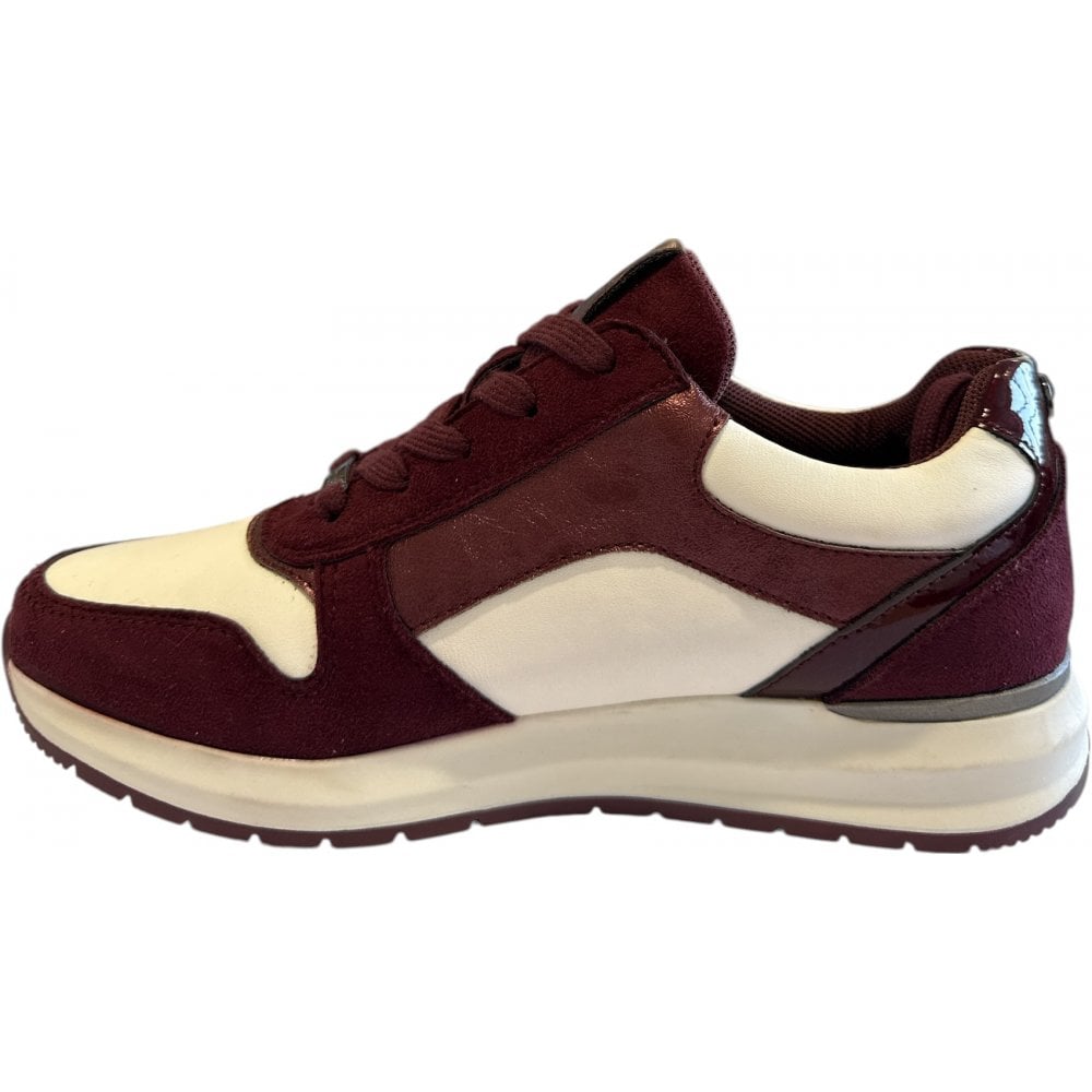 Lotus Venus Bordo and White Trainers