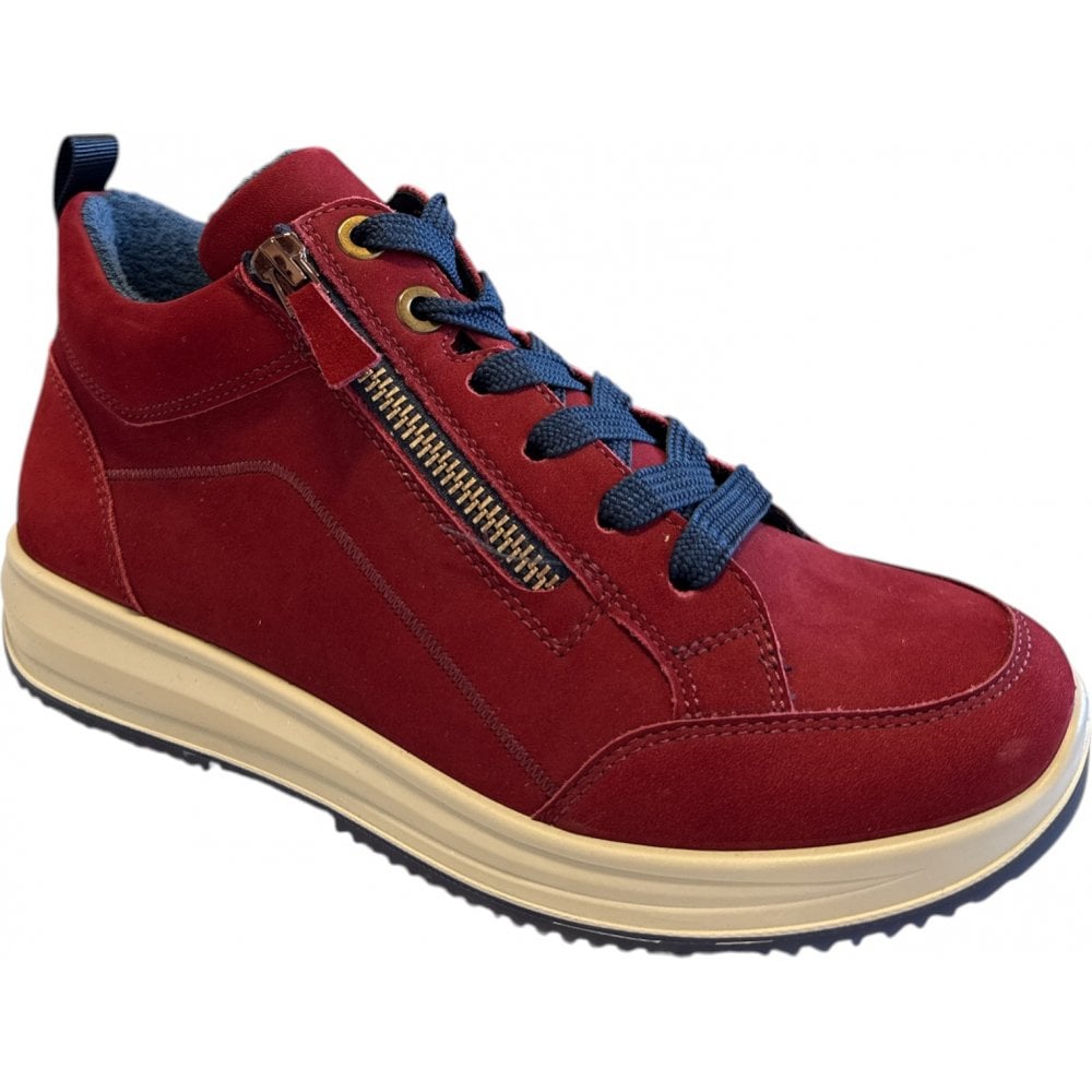 Ara Osaka Red Hi-Top Trainers