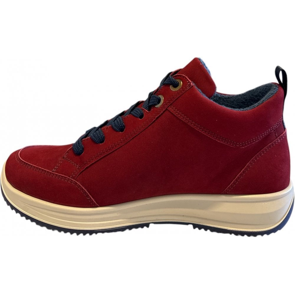 Ara Osaka Red Hi-Top Trainers