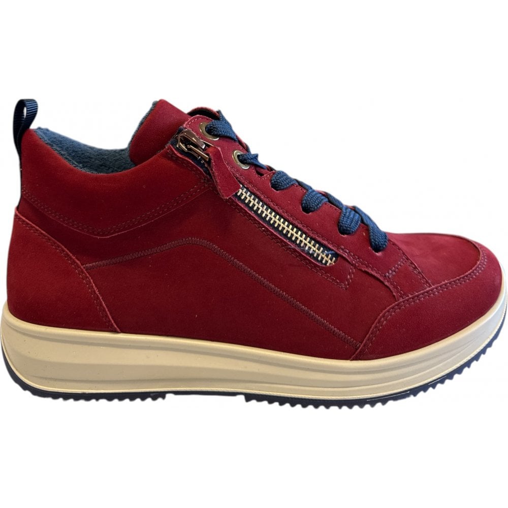 Ara Osaka Red Hi-Top Trainers