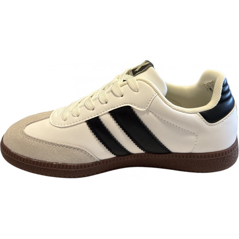 Xti 143485 White and Black Retro Trainers