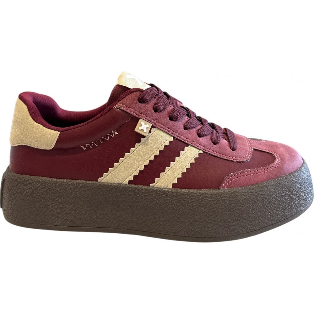 Xti 144726 Burgundy Retro Trainers