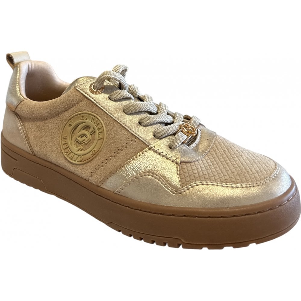 Carmela 161808 Beige Gum Sole Trainers