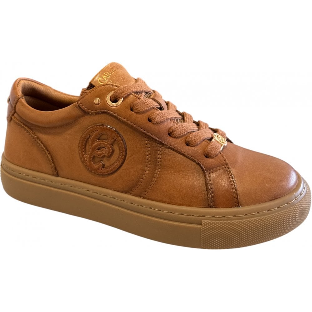 Carmela 162503 Tan Leather Trainers