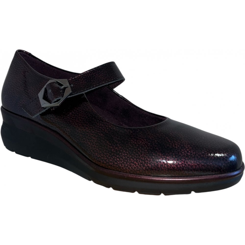 Pitillos  10.734 Burgundy Patent Wedge Shoes