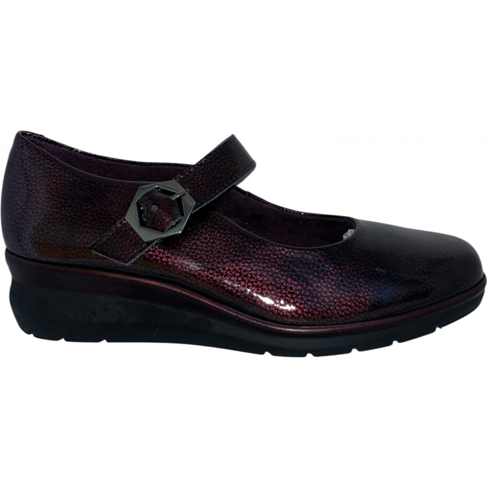Pitillos  10.734 Burgundy Patent Wedge Shoes