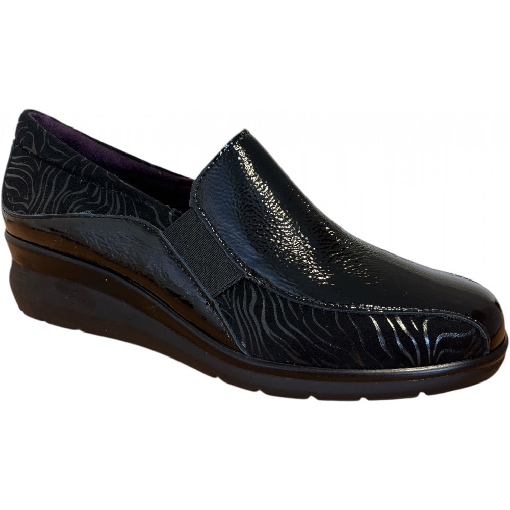 Pitillos 10.730 Black Patent Casual Slip On Shoes