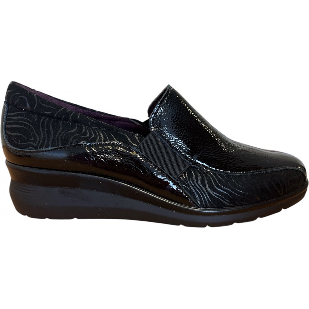 Pitillos 10.730 Black Patent Casual Slip On Shoes