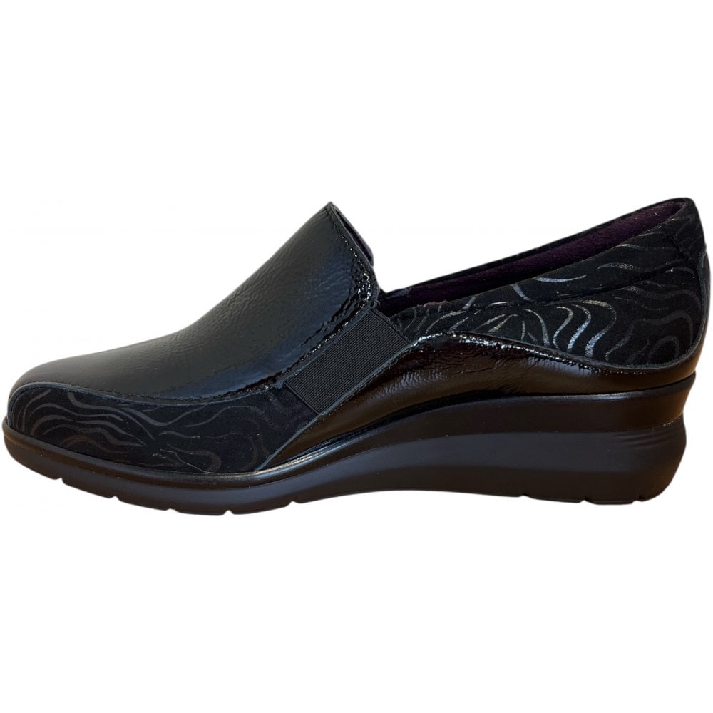 Pitillos 10.730 Black Patent Casual Slip On Shoes