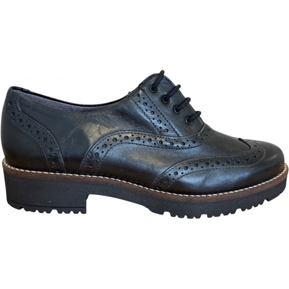 Pitillos  10.776 Black Leather Women's Brogues