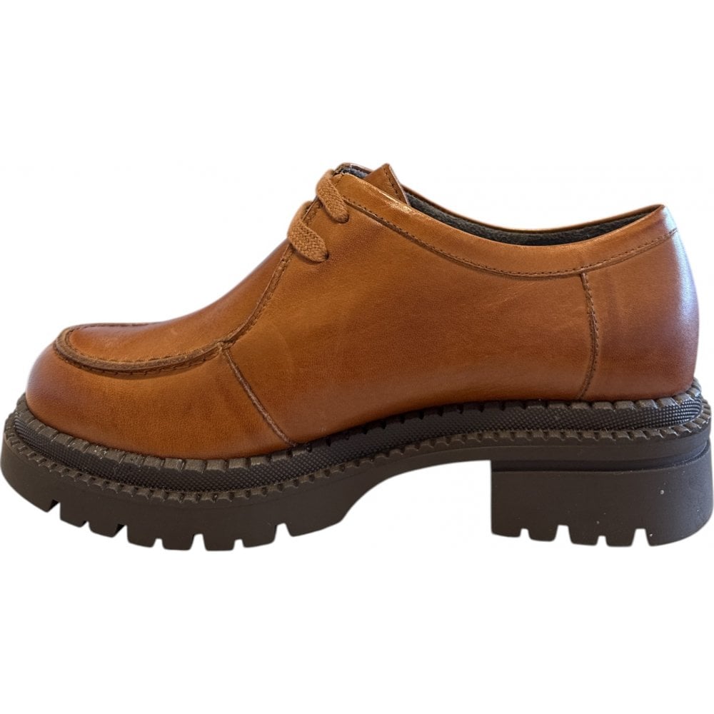 Pitillos  10.797 Tan Leather Lace-Up Moccasins