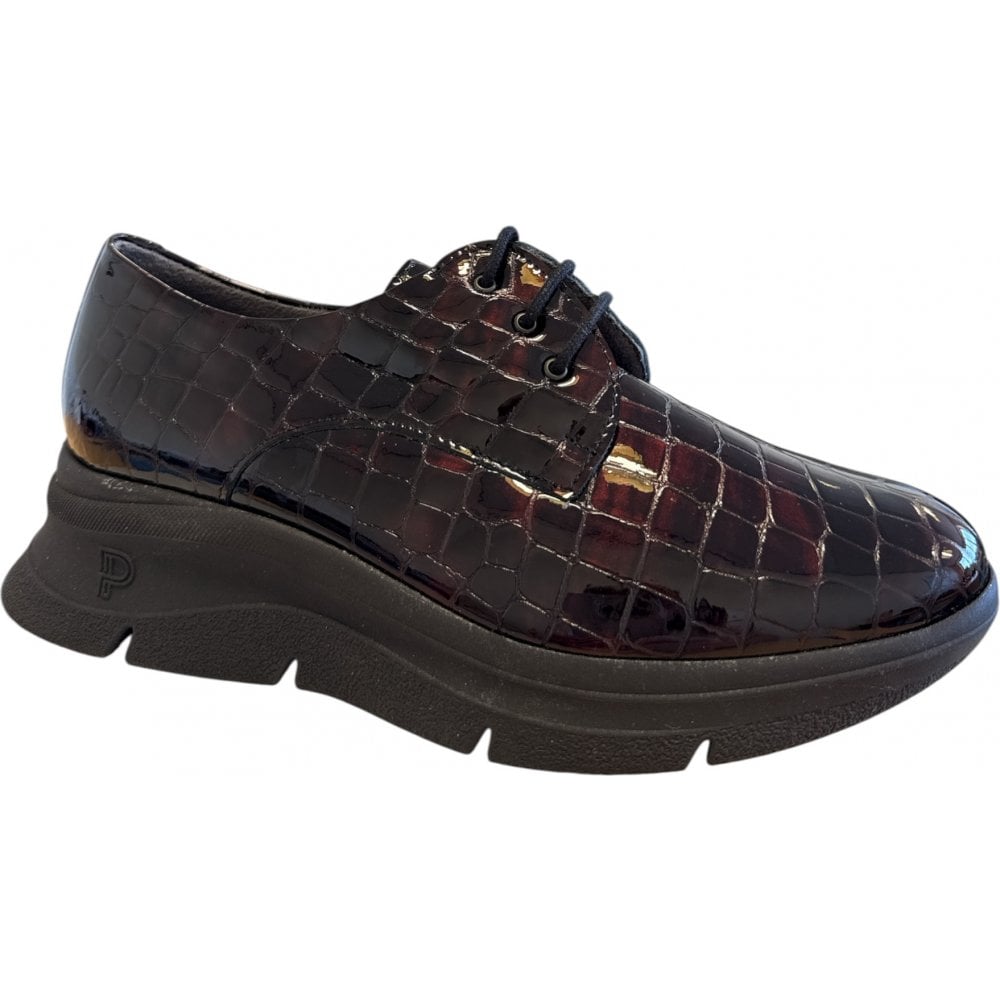 Pitillos  10.751 Burgundy Patent Lace-Up Shoes