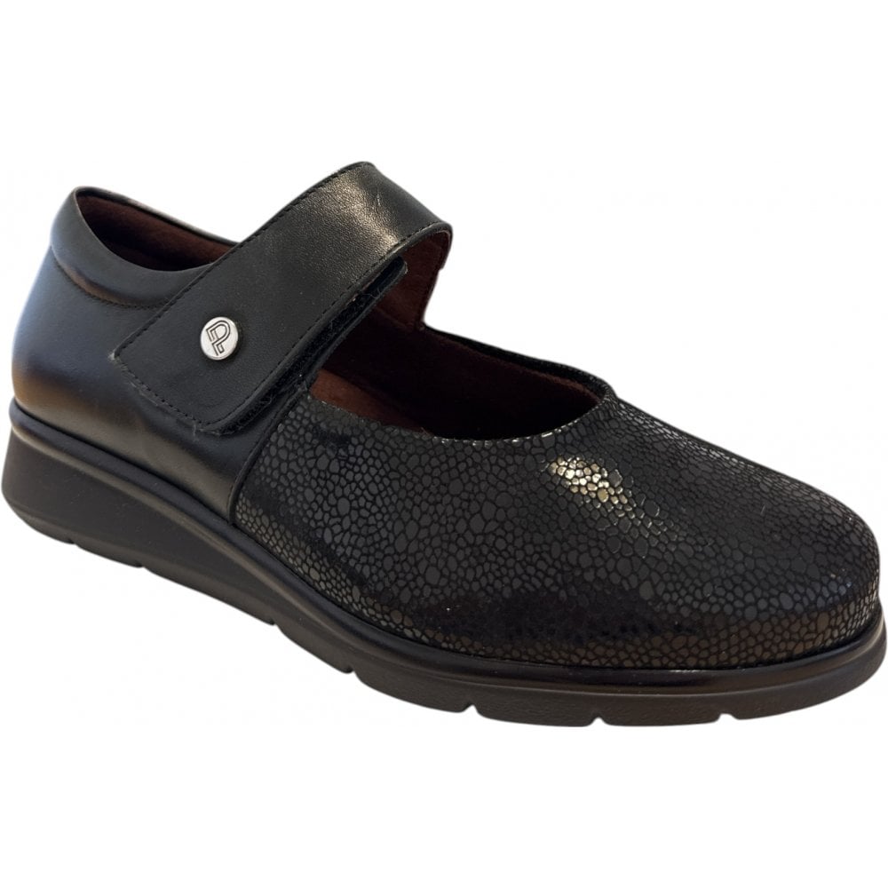 Pitillos 10.712 Black Leather Casual Shoes