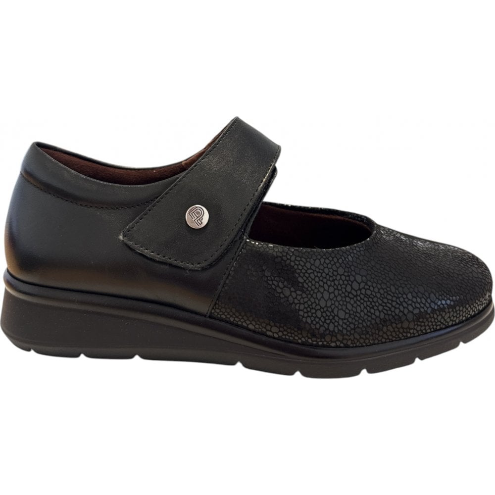 Pitillos 10.712 Black Leather Casual Shoes