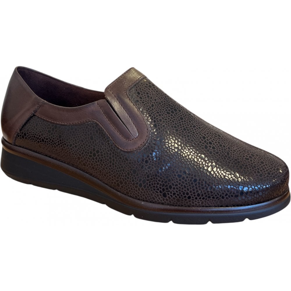 Pitillos  10.711 Brown Leather Slip On Casual Shoes