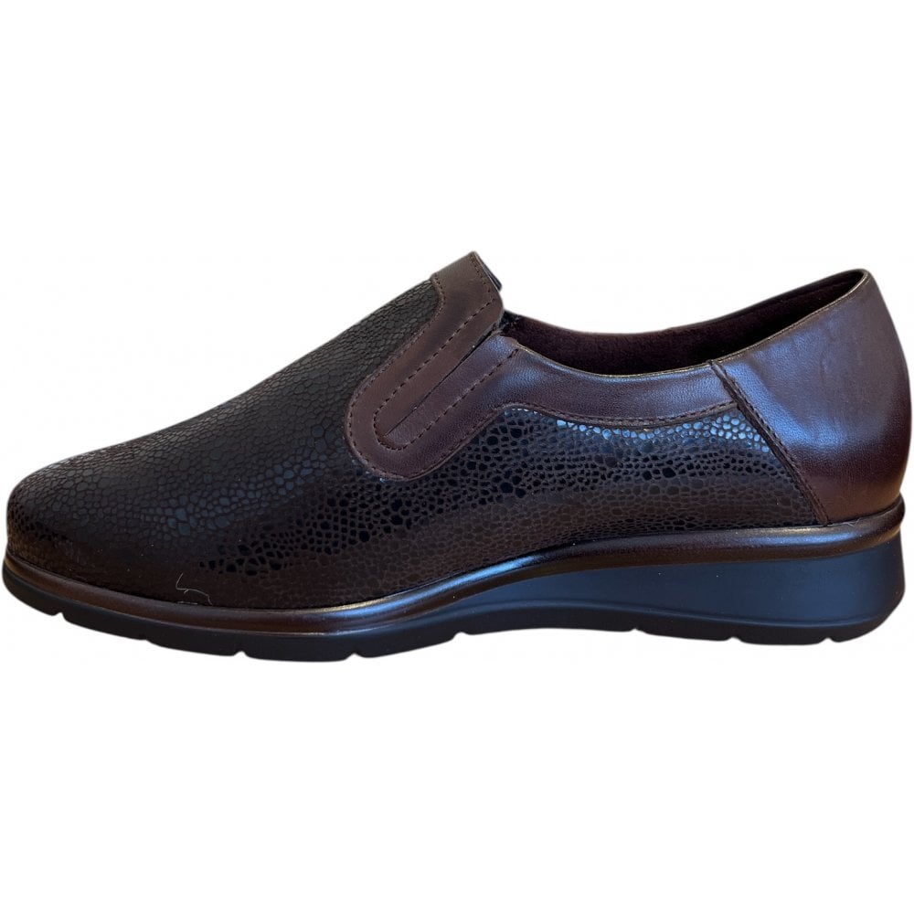 Pitillos  10.711 Brown Leather Slip On Casual Shoes