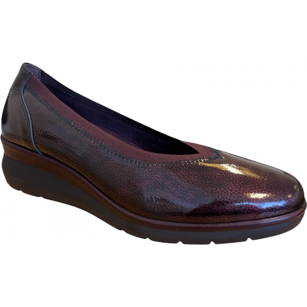 Pitillos 10.732 Burgundy Patent Ballerina Wedges