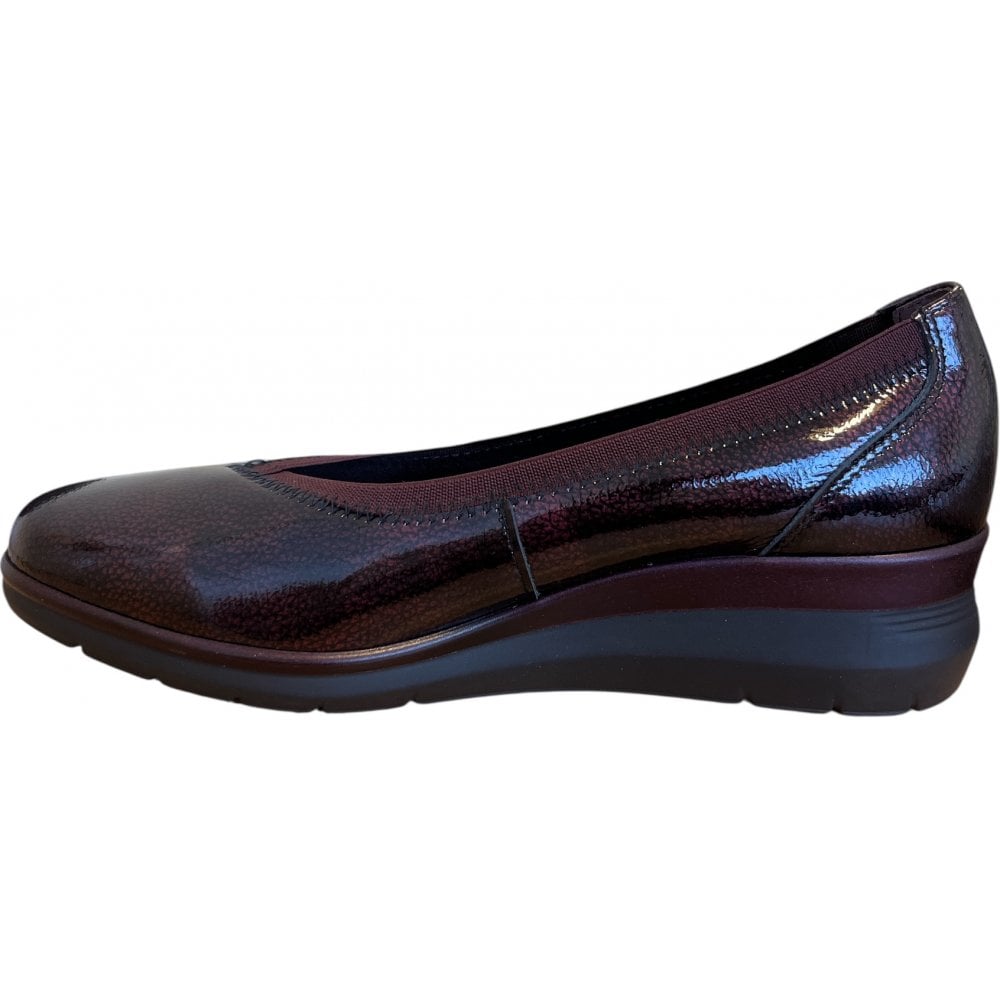 Pitillos 10.732 Burgundy Patent Ballerina Wedges