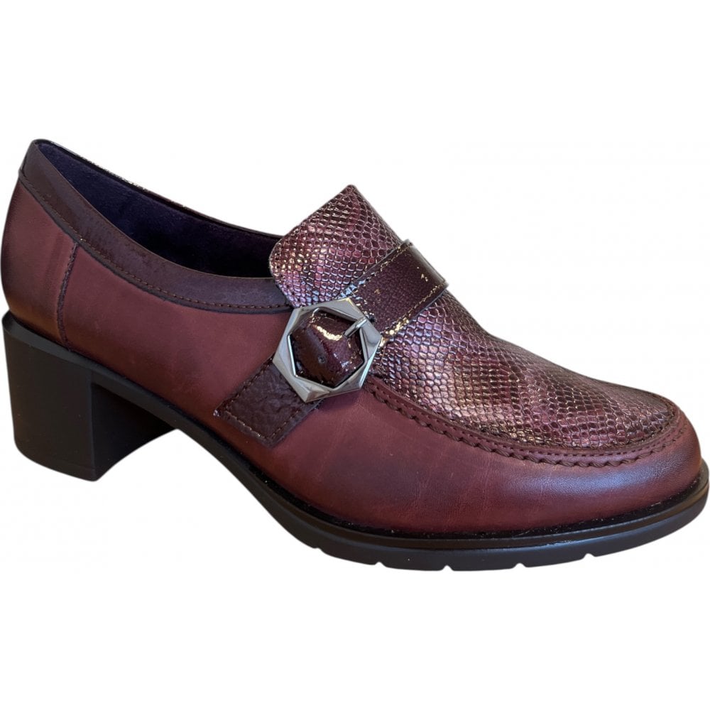 Pitillos  10.741 Burgundy Leather Court Shoes