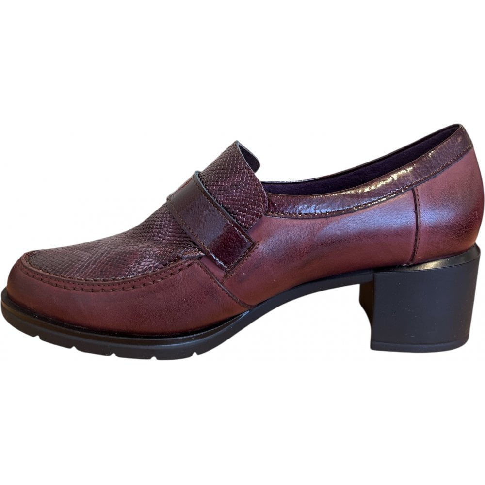 Pitillos  10.741 Burgundy Leather Court Shoes