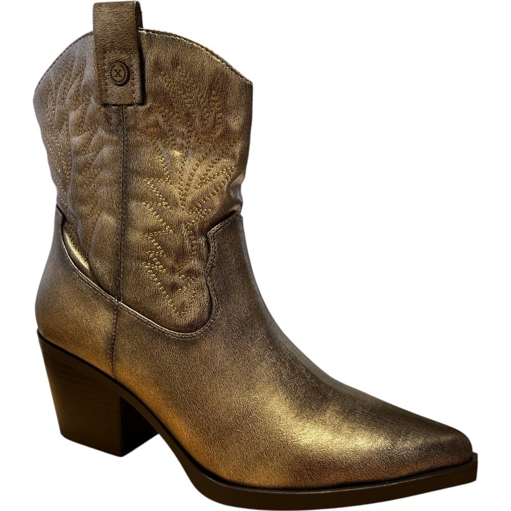 Xti 144305 Gold Cowboy Boots