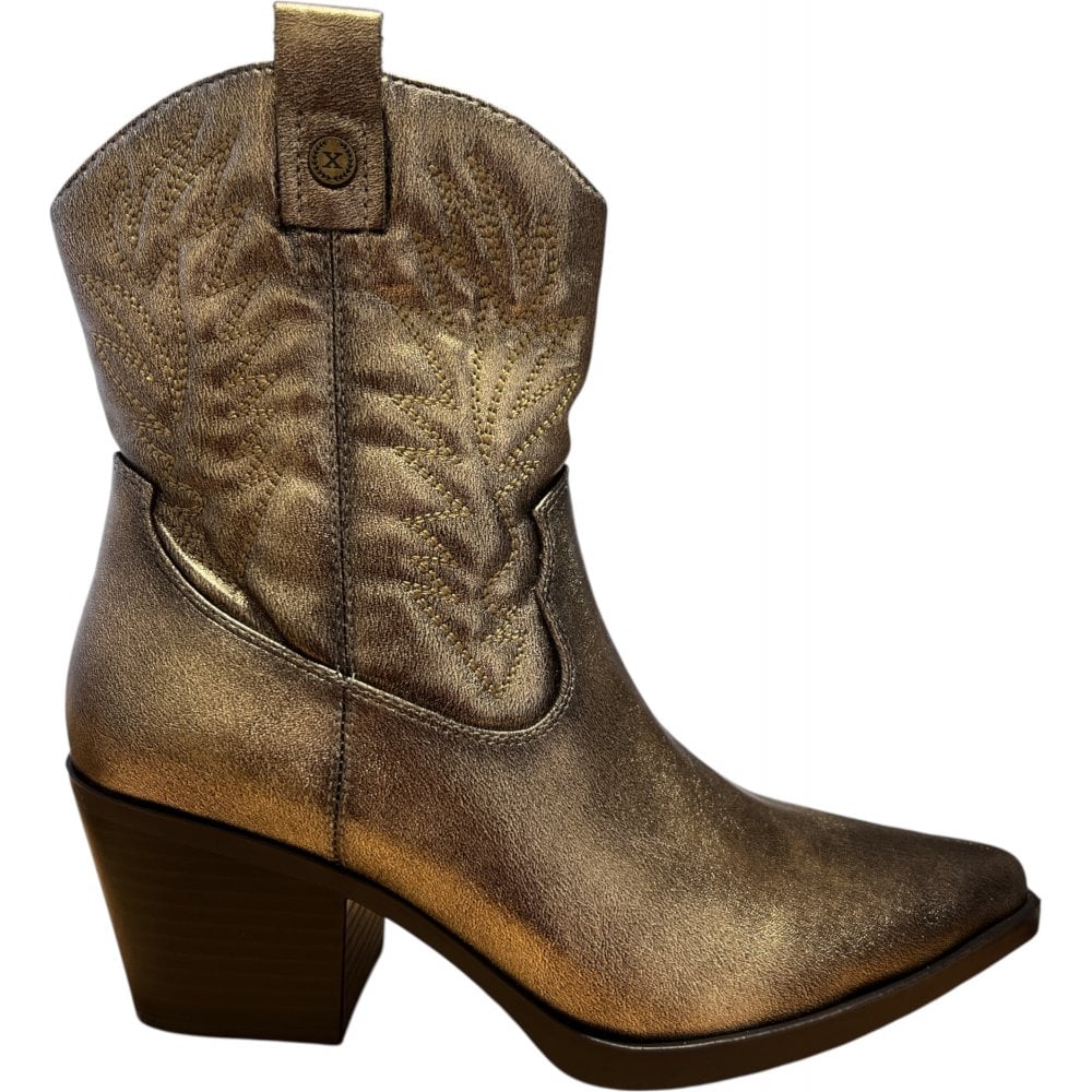 Xti 144305 Gold Cowboy Boots