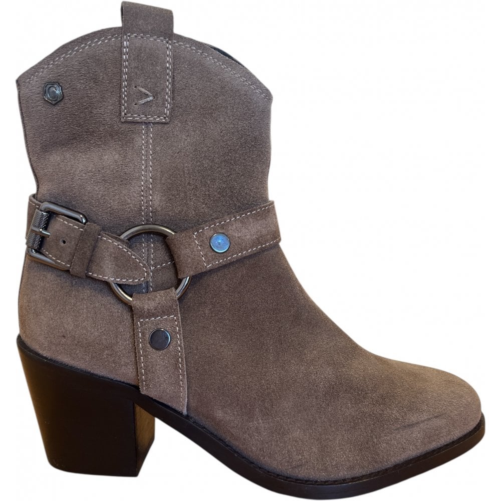 Carmela 162455 Taupe Suede Ankle Boots