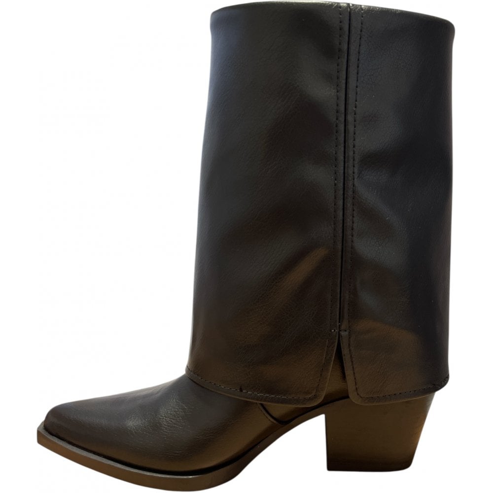 Xti 144716 Black Fold Over Boots