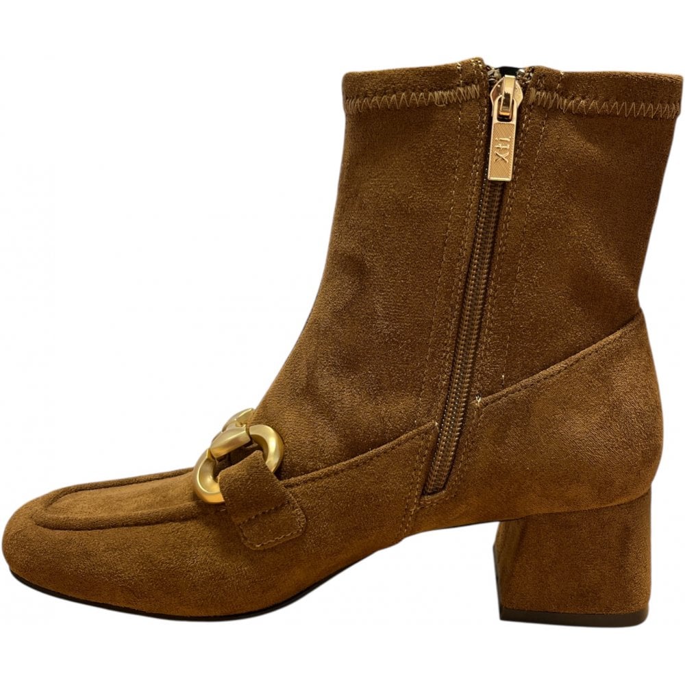 Xti 144288 Tan Faux Suede Ankle Boots