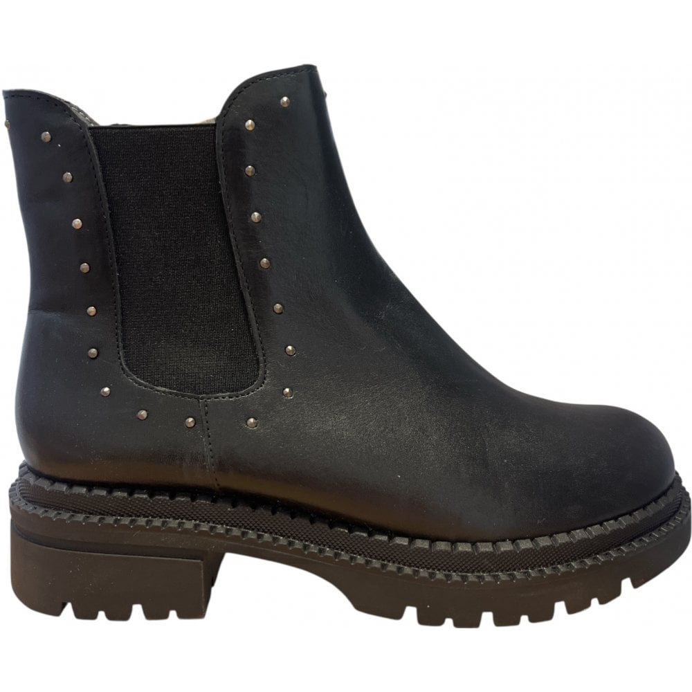 Pitillos 10798 Black Leather Chelsea Boots