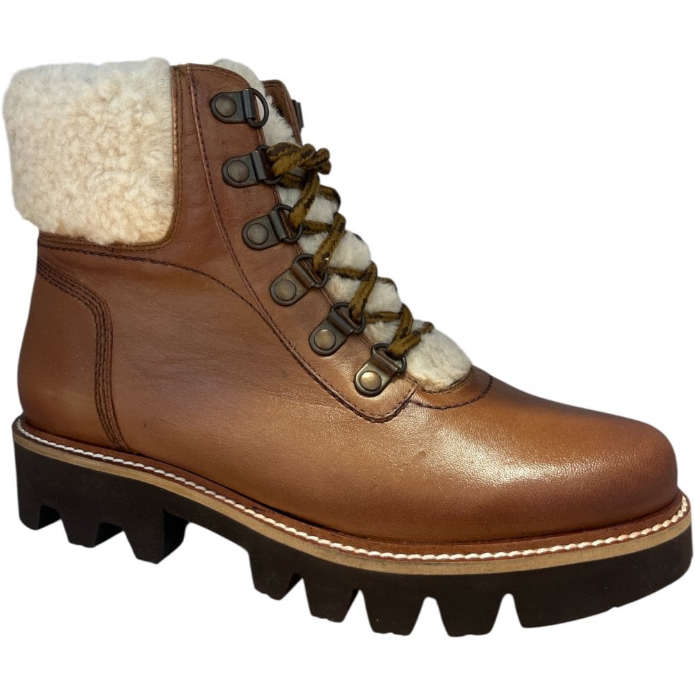 Ravel Clyde Tan Leather Lace-Up Boots