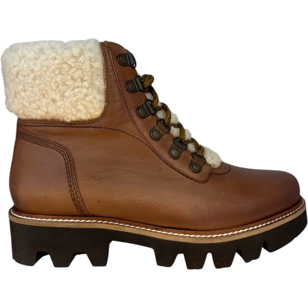 Ravel Clyde Tan Leather Lace-Up Boots