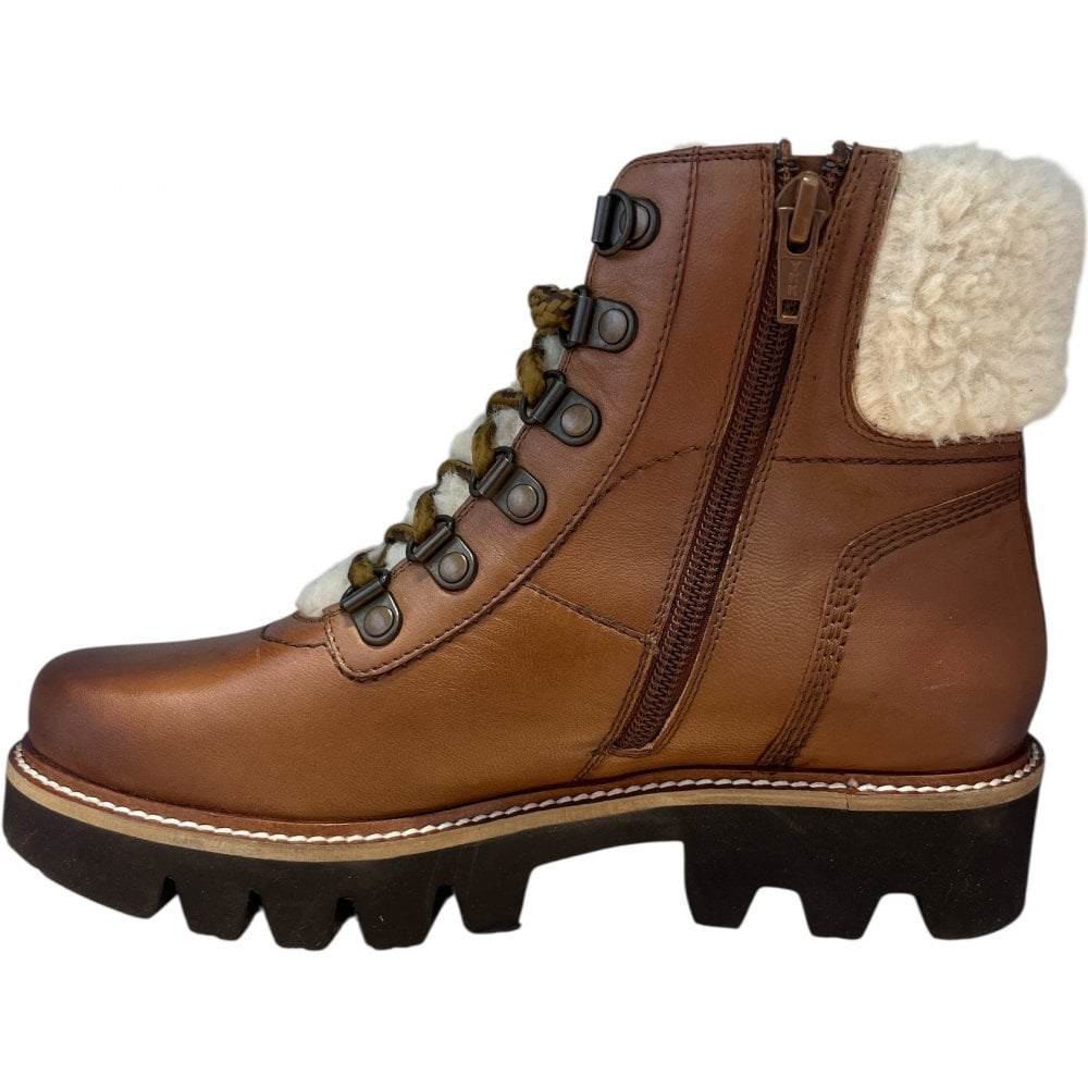 Ravel Clyde Tan Leather Lace-Up Boots