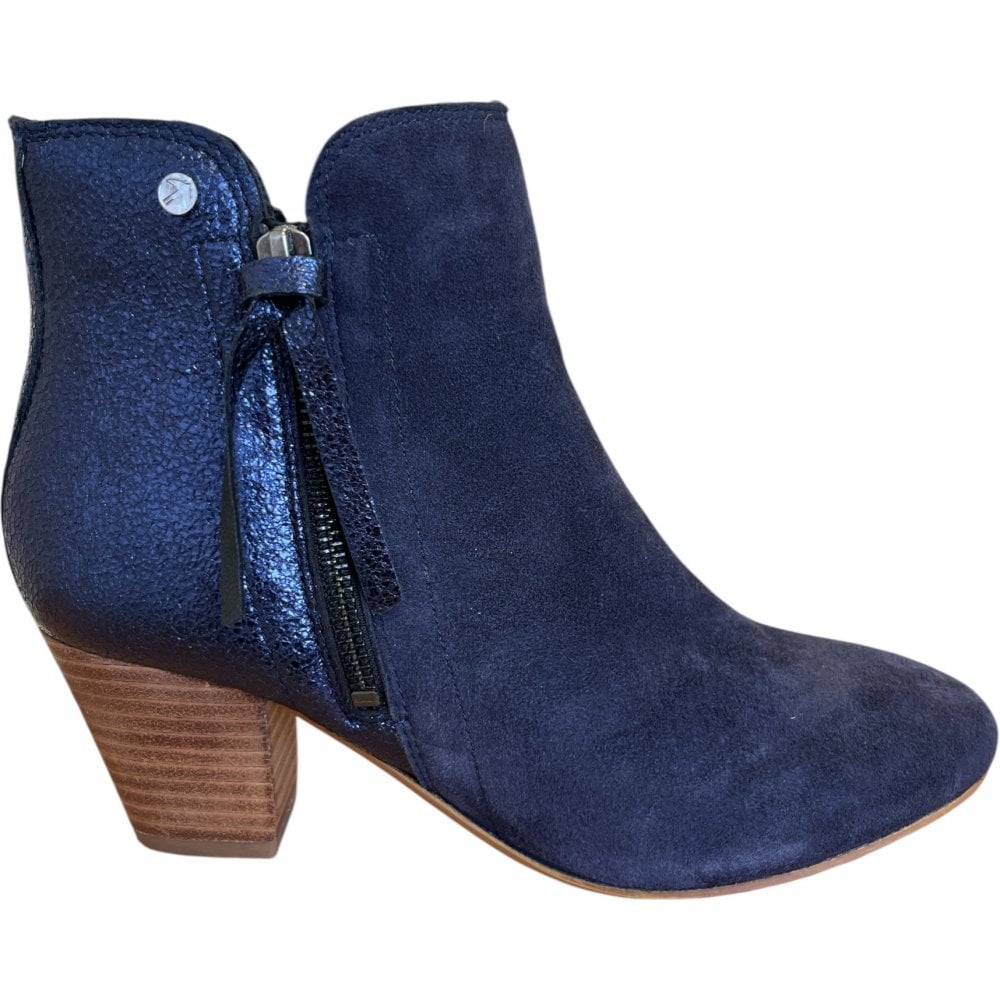 Ravel Tay Navy Suede ankle Boots