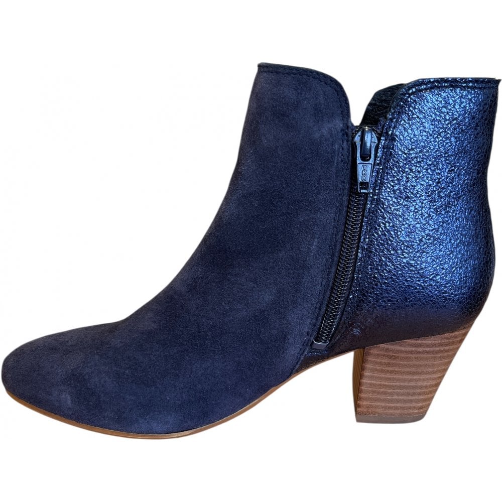 Ravel Tay Navy Suede ankle Boots