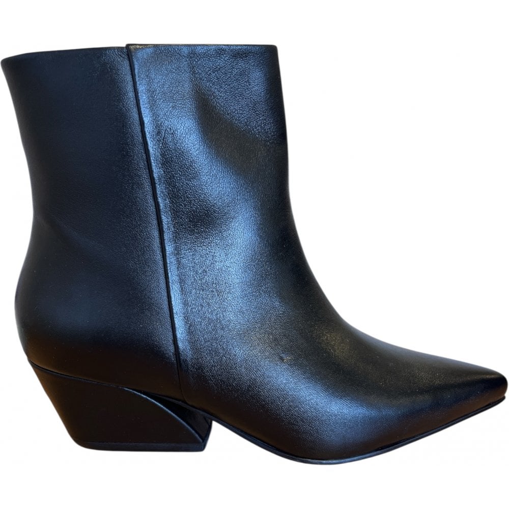 Ravel Hawick Black Leather Ankle Boots