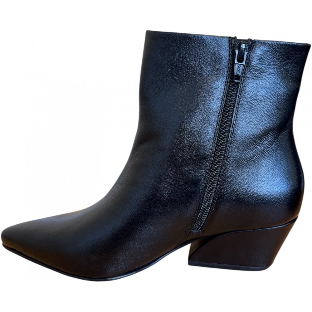 Ravel Hawick Black Leather Ankle Boots